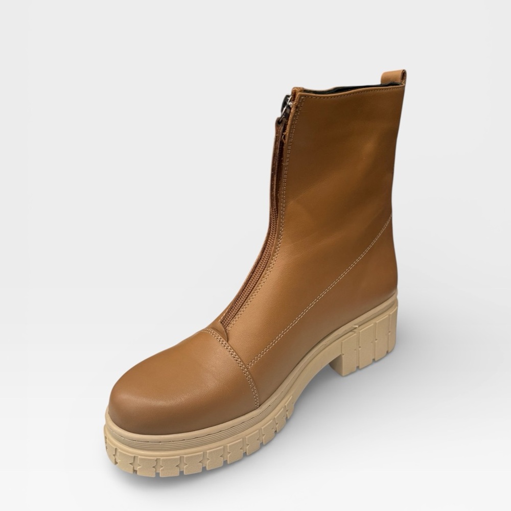 Sheridan Mia Bonaire Leather Front-Zip Ankle Boots — NWT‎ — EU 40 / US 9–9.5